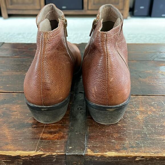 Fat Face Brown Leather Ankle Boots Size 42/11 - Picture 3 of 7